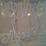 Pale Aqua Shabby Candlehold..