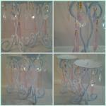 Pale Aqua Shabby Candlehold..