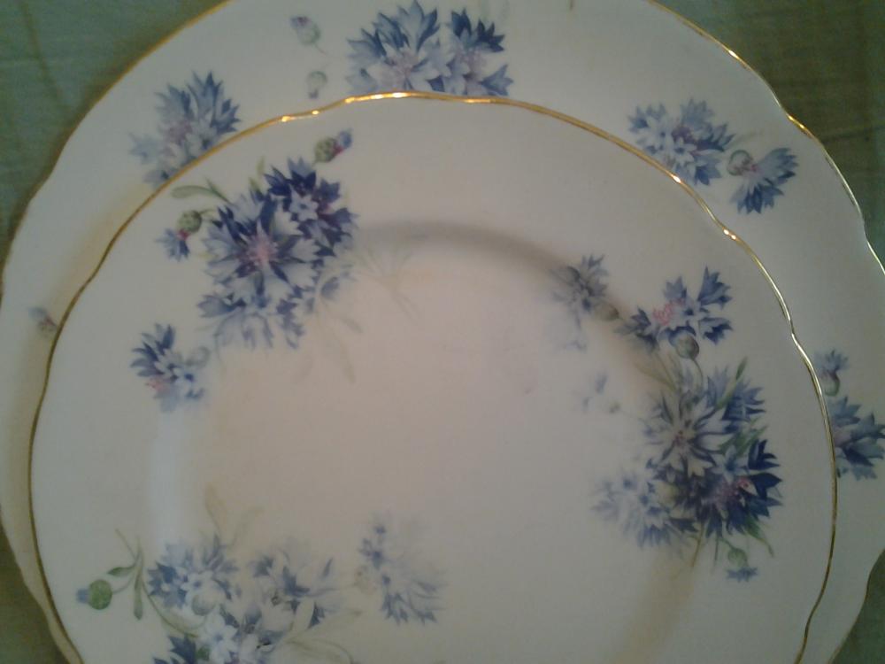 Vintage English Bone China "Cornflower" Hammersley & Co T Goode Co London