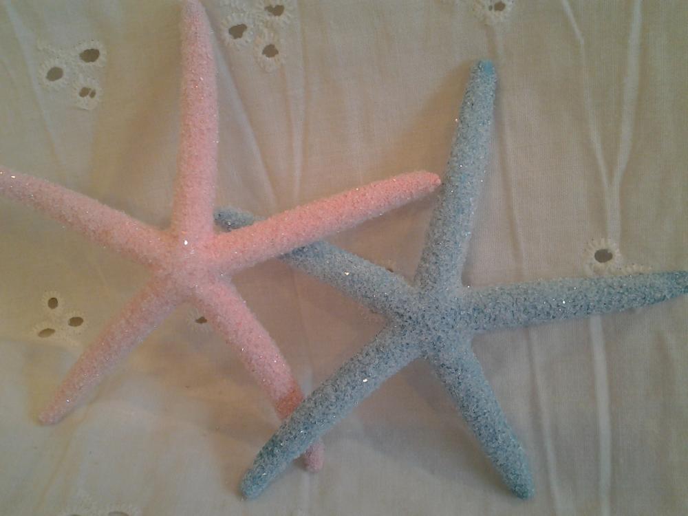 50 Glittery Starfish for Wedding or Party Favors You choose the colors